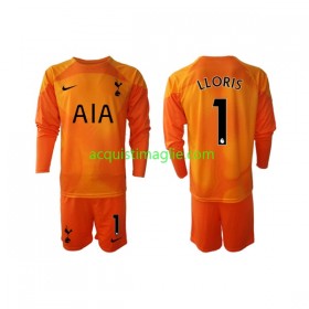 Divisa di Calcio Tottenham Hotspur Hugo Lloris 1 Portiere Bambino Terza 2022/2023 Manica Lunga